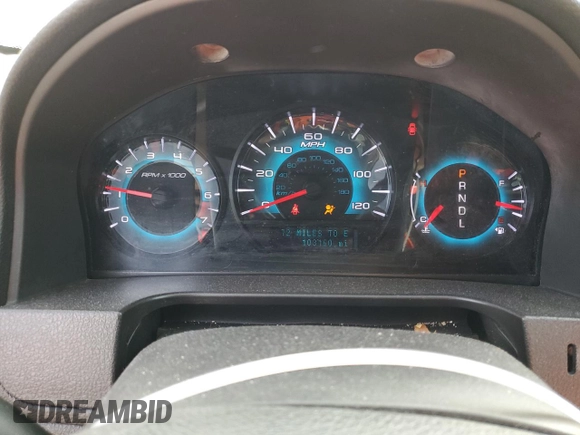 2012 Ford Fusion SEL with VIN 3FAHP0JA1CR424786, listed as a Copart auction lot 46674425 with 103,160 mi miles and Salvage Title. Bid and sale history available at DreamBid. Image 9.