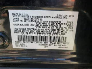 2015 Mitsubishi Outlander Sport SE with VIN 4A4AR4AU8FE041239, listed as a Copart auction lot 76243274 with 138,160 mi miles and Non Repairable. Bid and sale history available at carsss.com. Image 13.