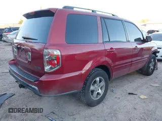 2006 Honda Pilot EX-L with VIN 5FNYF28586B005602, listed as a IAAI auction lot 41247326 with 221,698 mi miles and . Bid and sale history available at DreamBid. Image 4.