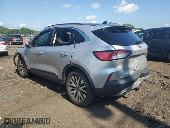 2020 Ford Escape Titanium Hybrid with VIN 1FMCU9DZ0LUC19127, listed as a Copart auction lot 64840315 with Not provided miles and Salvage title. Bid and sale history available at DreamBid. Image 2.