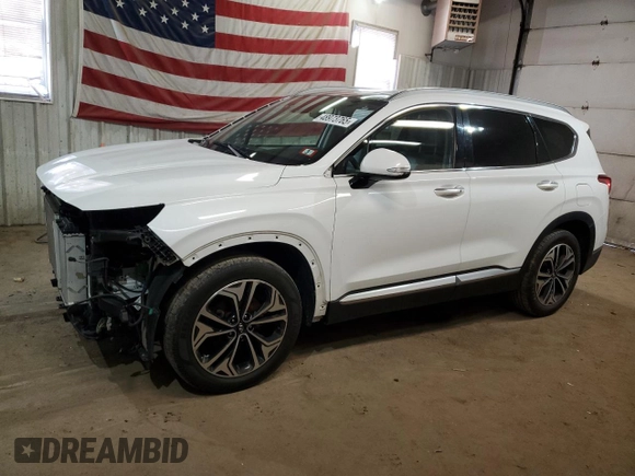 2019 Hyundai Santa Fe Ultimate with VIN 5NMS5CAA7KH018775, listed as a Copart auction lot 48973765 with 84,097 mi miles and Salvage Title. Bid and sale history available at carsss.com. Image 1.