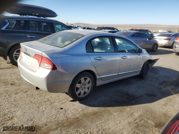 2010 Honda Civic Sdn LX with VIN 2HGFA1F57AH319863, listed as a Copart auction lot 46501615 with 0 mi miles and Salvage Title. Bid and sale history available at carsss.com. Image 3.