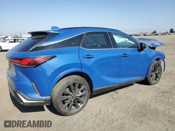 2023 Lexus RX 350 with VIN 2T2BAMCA7PC029167, listed as a Copart auction lot 59621015 with Not provided miles and Salvage title. Bid and sale history available at DreamBid. Image 3.