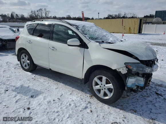 2010 Nissan Murano LE with VIN JN8AZ1MW8AW134658, listed as a Copart auction lot 45896465 with 137,943 mi miles and Salvage Title. Bid and sale history available at carsss.com. Image 4.