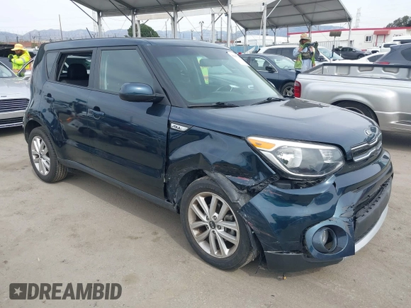 2018 Kia Soul + with VIN KNDJP3A58J7541138, listed as a IAAI auction lot 41667735 with 48,870 mi miles. Bid and sale history available at carsss.com. Image 1.