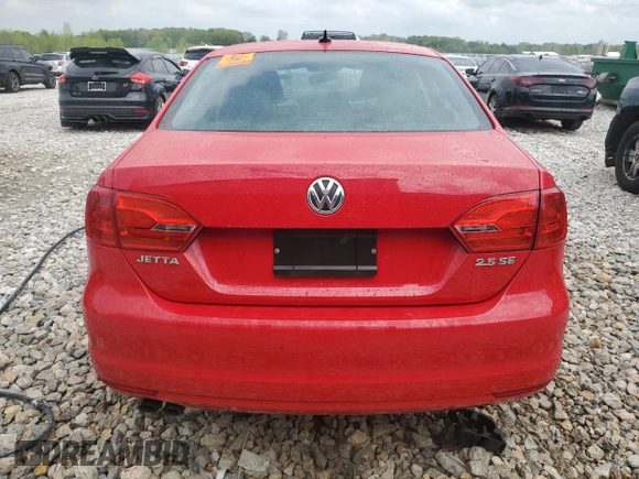 2013 Volkswagen Jetta SE with VIN 3VWDX7AJXDM372409, listed as a Copart auction lot 56847755 with Not provided miles and Clean title. Bid and sale history available at DreamBid. Image 6.