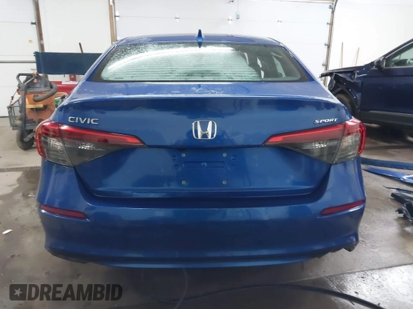 2022 Honda Civic Sedan Sport with VIN 2HGFE2F5XNH575415, listed as a IAAI auction lot 41227443 with 37,344 mi miles. Bid and sale history available at carsss.com. Image 17.