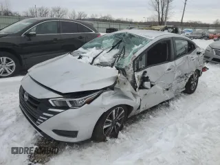 2023 Nissan Versa SV with VIN 3N1CN8EV3PL830456, listed as a Copart auction lot 87946065 with 34,006 mi miles and Salvage title. Bid and sale history available at DreamBid. Image 1.