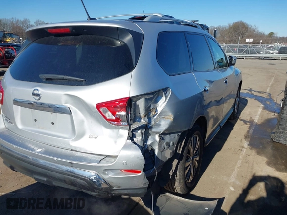 2018 Nissan Pathfinder SL with VIN 5N1DR2MN1JC625124, listed as a IAAI auction lot 41345930 with 112,943 mi miles. Bid and sale history available at carsss.com. Image 6.
