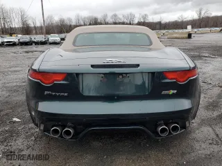 2016 Jaguar F-TYPE R with VIN SAJWJ6HL9GMK33775, listed as a Copart auction lot 49220885 with 46,217 mi miles and Salvage Title. Bid and sale history available at carsss.com. Image 6.