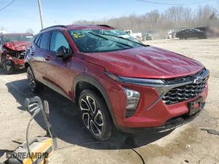 2025 Chevrolet Trax 2RS with VIN KL77LJEP8SC037023, listed as a Copart auction lot 48767125 with 0 mi miles and Salvage Title. Bid and sale history available at carsss.com. Image 4.