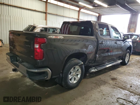 2021 Chevrolet Silverado 1500 LT with VIN 1GCUYDED6MZ135451, listed as a Copart auction lot 46998905 with 103,371 mi miles and Salvage Title. Bid and sale history available at carsss.com. Image 3.