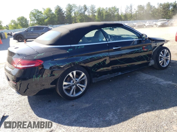 2020 Mercedes-Benz C 300 with VIN WDDWK8EB8LF947825, listed as a Copart auction lot 57127735 with 11,963 mi miles and Salvage title. Bid and sale history available at DreamBid. Image 3.