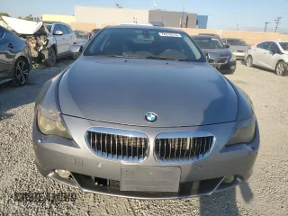 2004 BMW 6 Series 645Ci with VIN WBAEH73434B190924, listed as a Copart auction lot 74318214 with 121,317 mi miles and Clean Title. Bid and sale history available at carsss.com. Image 5.