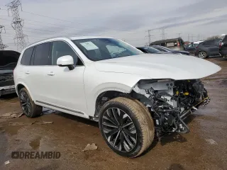 2025 Volvo XC90 with VIN YV4H60PG3S1350513, listed as a Copart auction lot 46712525 with 529 mi miles and Salvage Title. Bid and sale history available at DreamBid. Image 4.