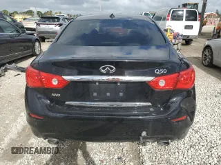 2017 Infiniti Q50 2.0t Sport with VIN JN1CV7AR2HM680043, listed as a Copart auction lot 85490104 with 115,485 mi miles and Clean Title. Bid and sale history available at carsss.com. Image 6.