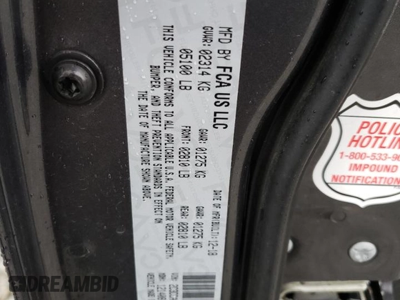 2019 Chrysler 300 Limited with VIN 2C3CCAEG4KH577648, listed as a Copart auction lot 83873464 with 81,484 mi miles and Salvage Title. Bid and sale history available at DreamBid. Image 12.