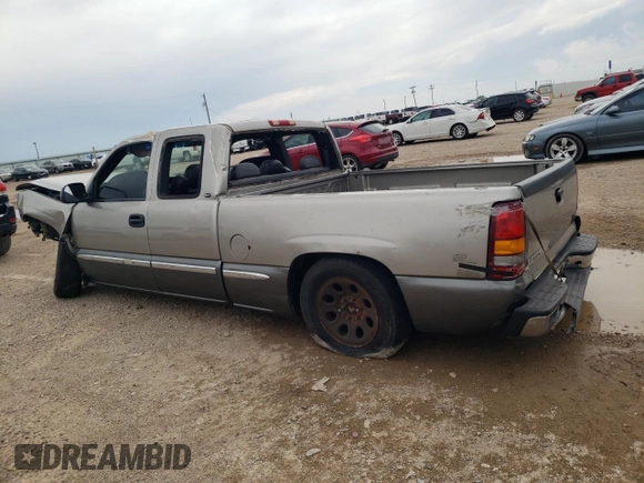 1999 GMC New Sierra 1500 SLE with VIN 2GTEC19T4X1519566, listed as a Copart auction lot 54897245 with 267,552 mi miles and Salvage Title. Bid and sale history available at carsss.com. Image 2.