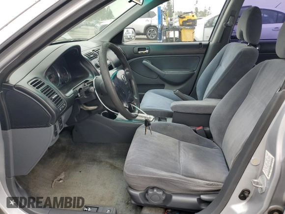 2003 Honda Civic LX with VIN 1HGES16573L014846, listed as a Copart auction lot 49913235 with 200,178 mi miles and Salvage Title. Bid and sale history available at DreamBid. Image 7.