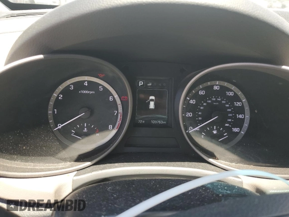 2017 Hyundai Santa Fe 2.4L with VIN 5XYZT3LB2HG411516, listed as a Copart auction lot 60369165 with 109,763 mi miles and Clean title. Bid and sale history available at DreamBid. Image 9.