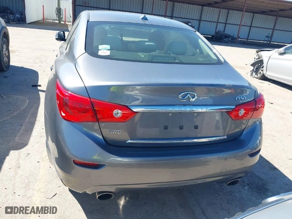 2017 Infiniti Q50 3.0t Premium with VIN JN1EV7ARXHM834958, listed as a IAAI auction lot 41730046 with 50,621 mi miles. Bid and sale history available at carsss.com. Image 16.