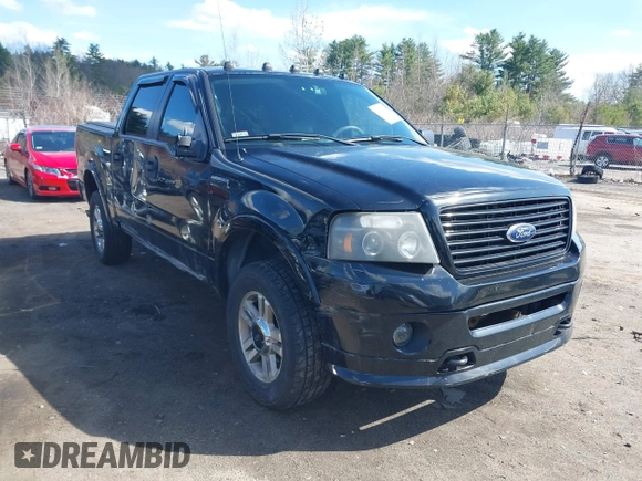 2005 Ford F-150 XLT with VIN 1FTPW14545FA53006, listed as a IAAI auction lot 42081302 with 168,721 mi miles. Bid and sale history available at carsss.com. Image 1.