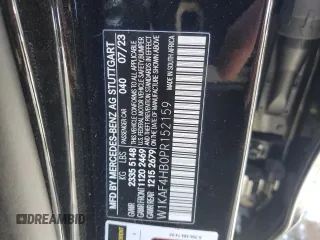 2023 Mercedes-Benz C 300 with VIN W1KAF4HB0PR152159, listed as a Copart auction lot 87599845 with Not Provided miles and Clean Title. Bid and sale history available at DreamBid. Image 12.