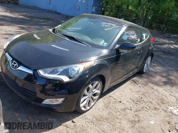 2013 Hyundai Veloster w/Black Int with VIN KMHTC6AD2DU120059, listed as a IAAI auction lot 42355902 with 81,221 mi miles and . Bid and sale history available at DreamBid. Image 2.