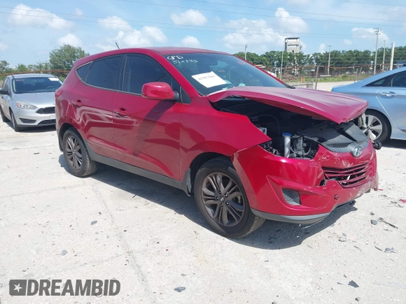 2015 Hyundai Tucson GLS with VIN KM8JT3AF8FU041103, listed as a IAAI auction lot 41967606 with 79,662 mi miles and . Bid and sale history available at DreamBid. Image 1.
