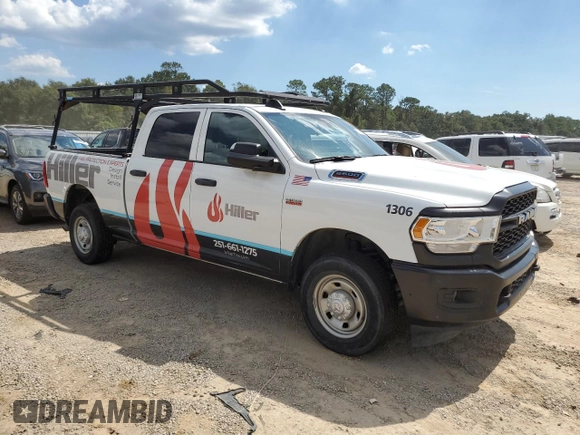 2022 Ram 2500 Tradesman with VIN 3C6UR4CJ6NG296638, listed as a Copart auction lot 73666954 with 44,519 mi miles and Salvage title. Bid and sale history available at DreamBid. Image 4.