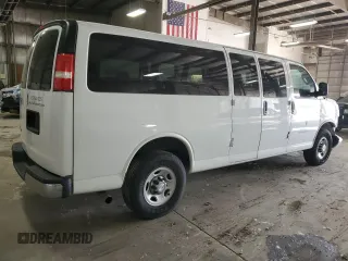 2017 Chevrolet Express Passenger LT z VIN 1GAZGPFG0H1208331, wystawiony jako Copart lot #58504295 z przebiegiem 46 813 mil mil oraz Szkoda całkowita • Salvage title. Historia ofert i sprzedaży dostępna na DreamBid. Obrazek 3.