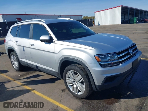 2019 Volkswagen Atlas SE with VIN 1V2UR2CA9KC527512, listed as a IAAI auction lot 41882212 with 102,765 mi miles and . Bid and sale history available at DreamBid. Image 1.