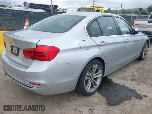 2017 BMW 3 Series 330i with VIN WBA8B9G34HNU52336, listed as a IAAI auction lot 41626509 with 79,786 mi miles. Bid and sale history available at carsss.com. Image 4.