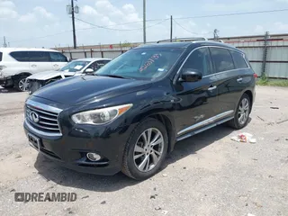 2014 Infiniti QX60 with VIN 5N1AL0MN9EC515324, listed as a IAAI auction lot 42637133 with 123,452 mi miles and . Bid and sale history available at DreamBid. Image 2.