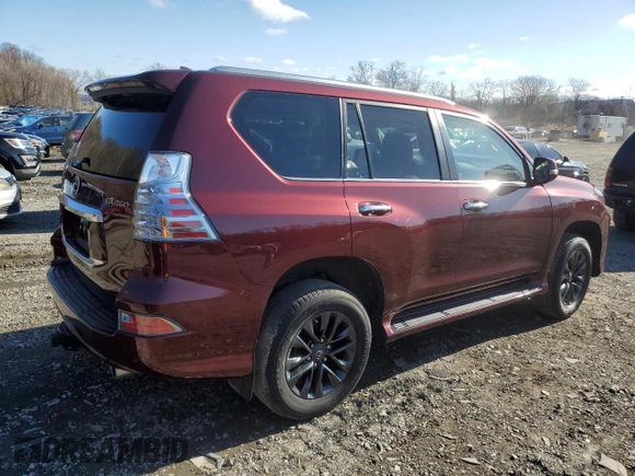 2021 Lexus GX with VIN JTJAM7BX2M5302214, listed as a Copart auction lot 52643015 with 40,965 mi miles and Salvage Title. Bid and sale history available at carsss.com. Image 3.