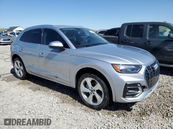 2021 Audi Q5 Premium Plus with VIN WA1BAAFY6M2004339, listed as a Copart auction lot 58202305 with 82,446 mi miles and Salvage title. Bid and sale history available at DreamBid. Image 4.