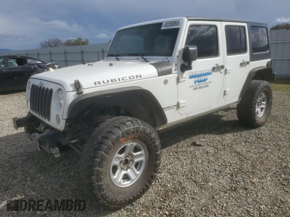 2016 Jeep Wrangler Unlimited Rubicon with VIN 1C4BJWFG1GL229485, listed as a Copart auction lot 49350065 with 75,039 mi miles and Salvage Title. Bid and sale history available at carsss.com. Image 1.