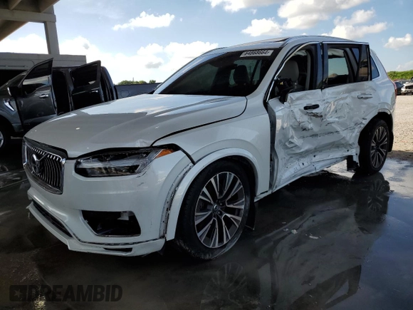2020 Volvo XC90 Momentum with VIN YV4102CK0L1606844, listed as a Copart auction lot 64868664 with 50,290 mi miles and Non Repairable. Bid and sale history available at carsss.com. Image 1.