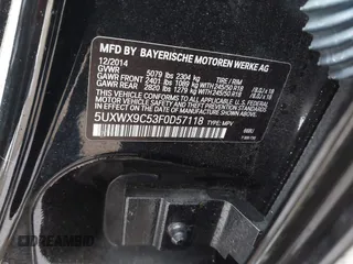 2015 BMW X3 xDrive28i z VIN 5UXWX9C53F0D57118, wystawiony jako IAAI lot #41476820 z przebiegiem 106 036 mil mil oraz . Historia ofert i sprzedaży dostępna na DreamBid. Obrazek 9.