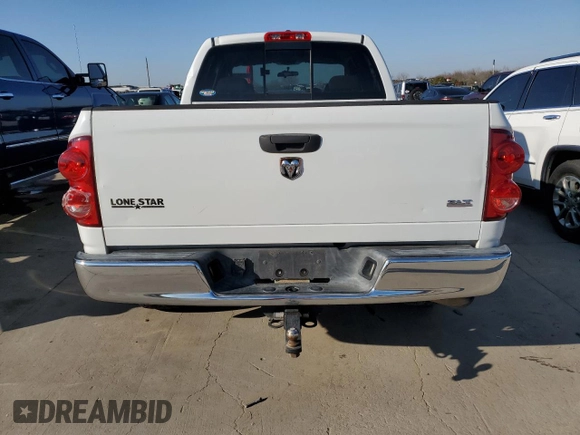2007 Dodge 2500 SLT with VIN 3D7KR28C67G704224, listed as a Copart auction lot 44960204 with 247,373 mi miles and Clean title. Bid and sale history available at DreamBid. Image 6.