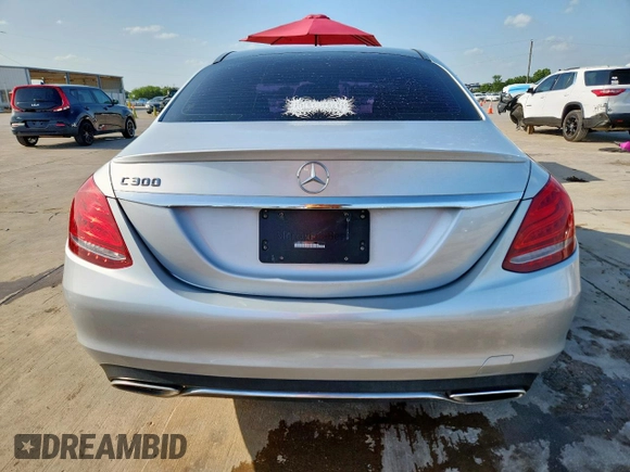 2016 Mercedes-Benz C 300 with VIN 55SWF4JB8GU175526, listed as a Copart auction lot 61534545 with 90,277 mi miles and Salvage title. Bid and sale history available at DreamBid. Image 6.