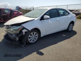 2016 Toyota Corolla L z VIN 5YFBURHE6GP437177, wystawiony jako Copart lot #46701155 z przebiegiem 84 154 mil mil oraz Szkoda całkowita • Salvage title. Historia ofert i sprzedaży dostępna na DreamBid. Obrazek 1.