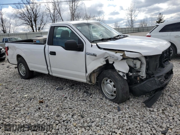 2017 Ford F-150 XL with VIN 1FTMF1C80HKE53252, listed as a Copart auction lot 52115105 with 185,662 mi miles and Clean Title. Bid and sale history available at carsss.com. Image 4.