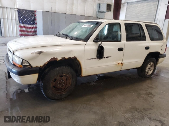 2001 Dodge Durango with VIN 1B4HS28N81F584538, listed as a Copart auction lot 54914865 with 144,472 mi miles and Salvage Title. Bid and sale history available at DreamBid. Image 1.