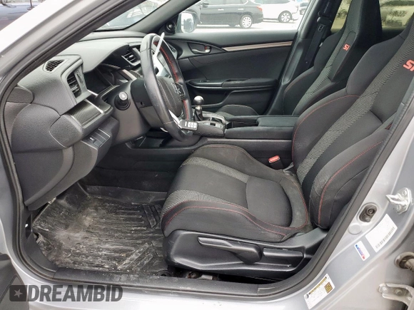 2017 Honda Civic Sedan Si with VIN 2HGFC1E51HH705216, listed as a Copart auction lot 53082385 with 77,093 mi miles and Salvage Title. Bid and sale history available at carsss.com. Image 8.