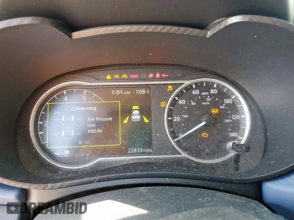 2023 Nissan Versa SV with VIN 3N1CN8EVXPL851093, listed as a Copart auction lot 64483785 with 22,815 mi miles and Clean title. Bid and sale history available at DreamBid. Image 9.