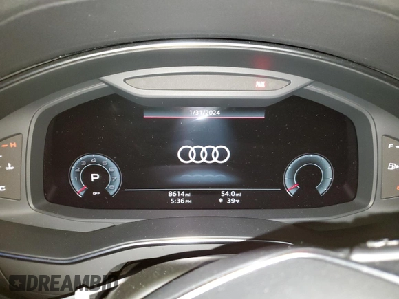 2023 Audi A6 Prestige with VIN WAUM2BF2XPN042444, listed as a Copart auction lot 40705114 with 8,614 mi miles. Bid and sale history available at carsss.com. Image 9.