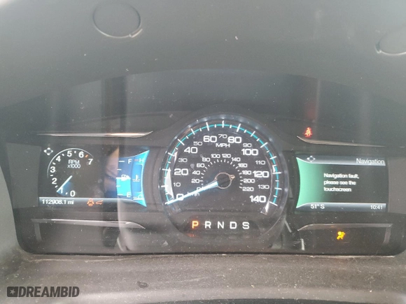 2014 Ford Flex Limited with VIN 2FMGK5D82EBD40662, listed as a Copart auction lot 46775295 with 112,908 mi miles and Salvage Title. Bid and sale history available at carsss.com. Image 9.