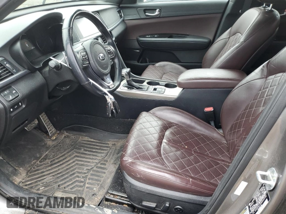 2016 Kia Optima SXL Turbo with VIN 5XXGV4L29GG022592, listed as a Copart auction lot 51810915 with 88,513 mi miles and Salvage title. Bid and sale history available at DreamBid. Image 7.