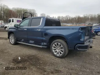 2022 Chevrolet Silverado 1500 High Country with VIN 3GCUYHETXNG204805, listed as a Copart auction lot 51079595 with 41,706 mi miles and Salvage Title. Bid and sale history available at carsss.com. Image 2.